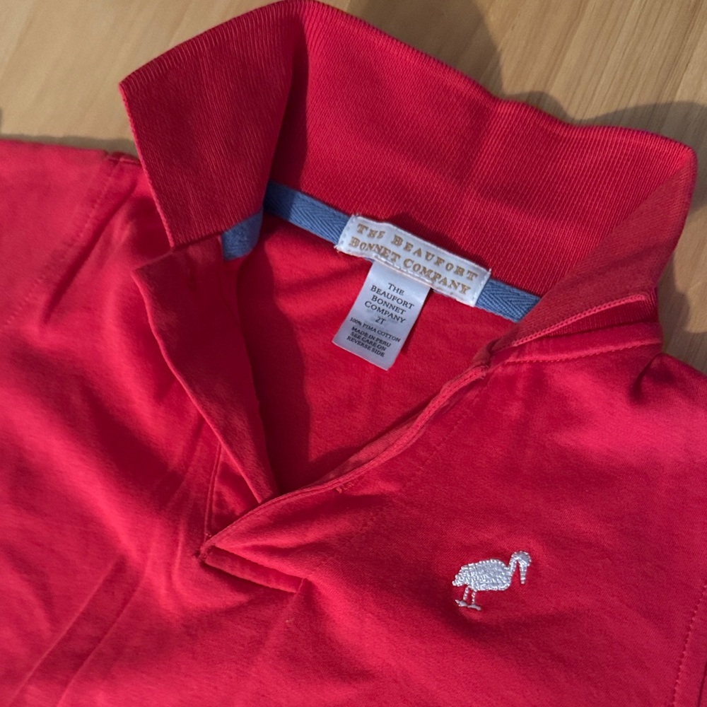 The Beaufort Bonnet Company Red Polo Shirt